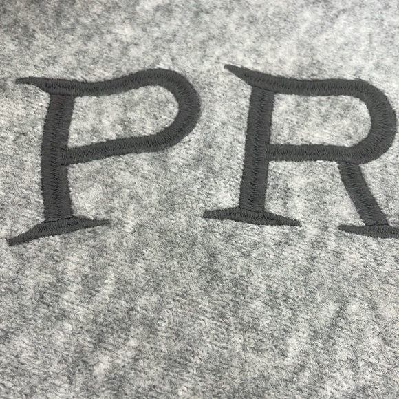 Pringle of Scotland x H&M Women’s Sweater S Grey Neon Yellow Cuff Hood Drawcord - Picture 12 of 16